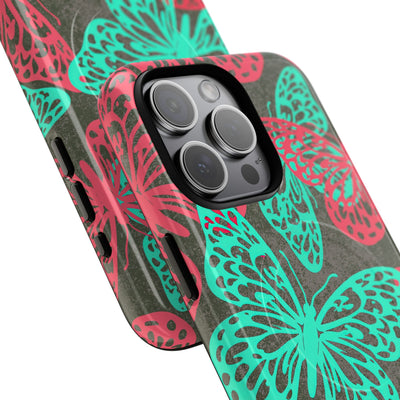 Electric Papillon · Tough 2.0 Magnetic Phone Case for iPhone · Pink