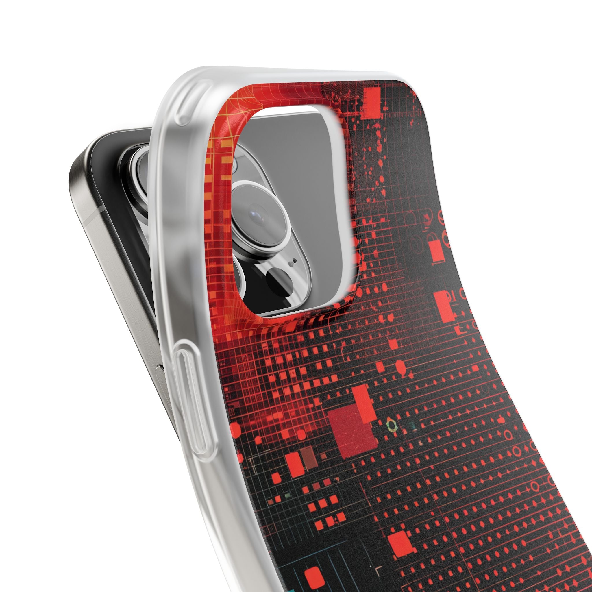 Grid Fusion iPhone 16 Pro Max Case - Soft