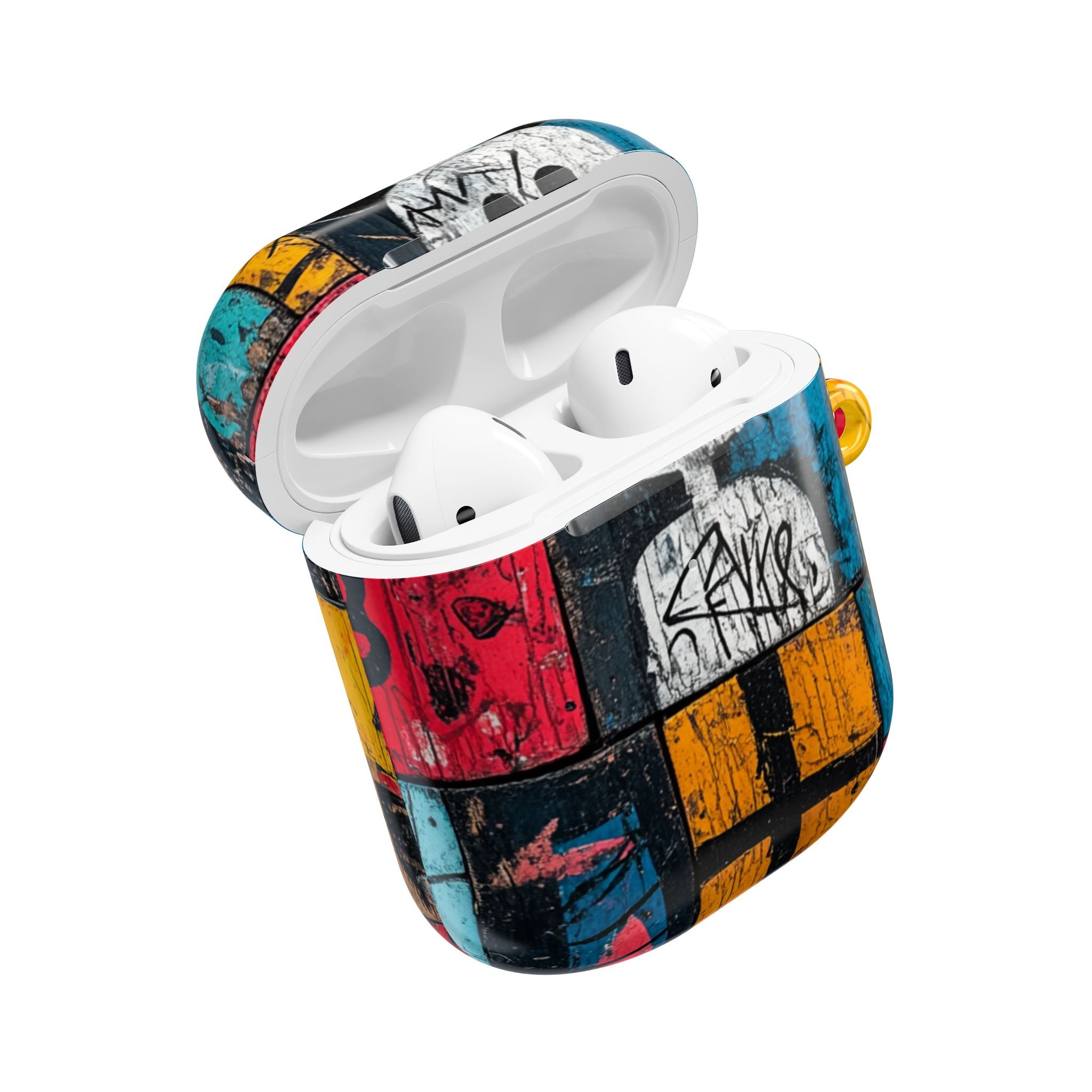 White Orb Graffiti - AirPods Case