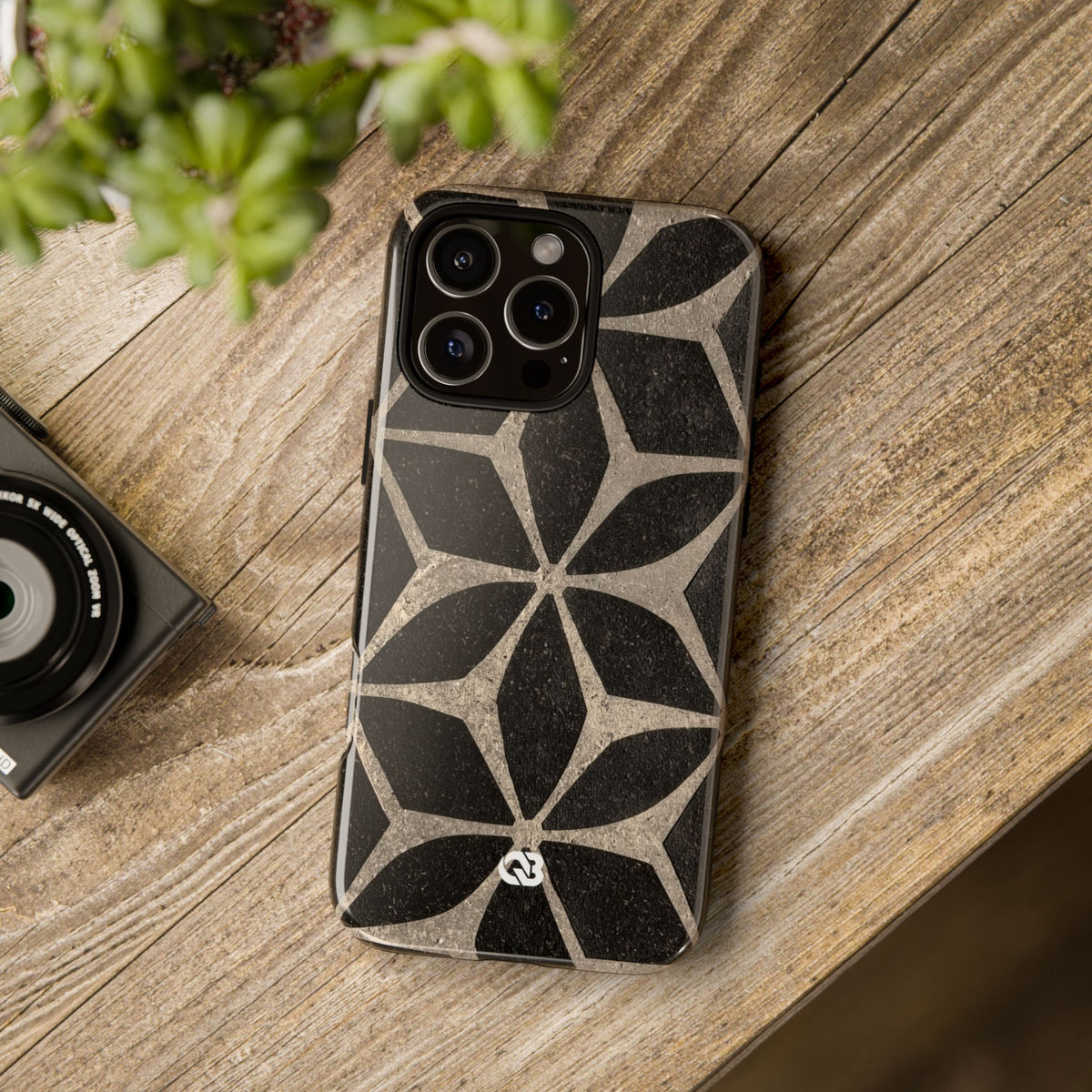 Concrete Mosaic Star · Tough Phone Case for iPhone · Black