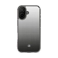 Black Impact MagSafe Phone Case for iPhone - Obsidian Halftone Flux