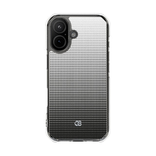 Black Impact MagSafe Phone Case for iPhone - Obsidian Halftone Flux