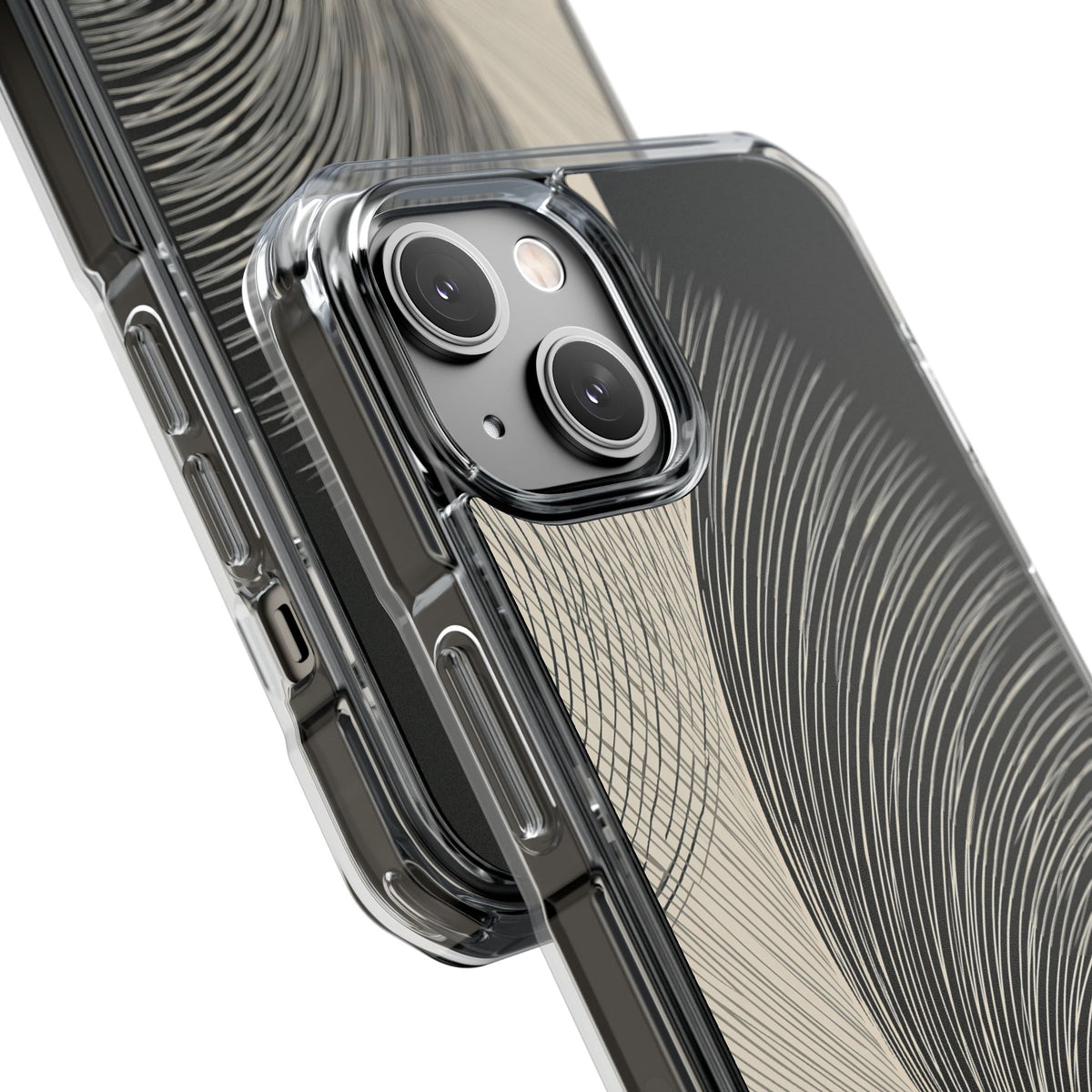 Minimal Frond Study · Clear Impact Magnetic Phone Case for iPhone ·  Black