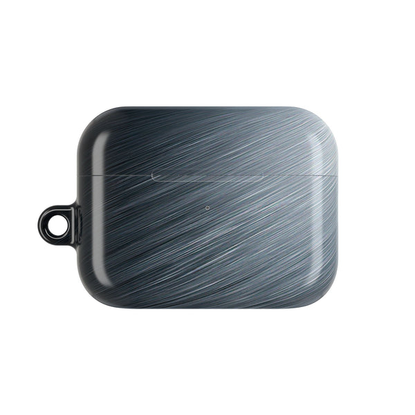 Brushed Obsidian Steel · Hard Case for AirPods & AirPods Pro · Grey