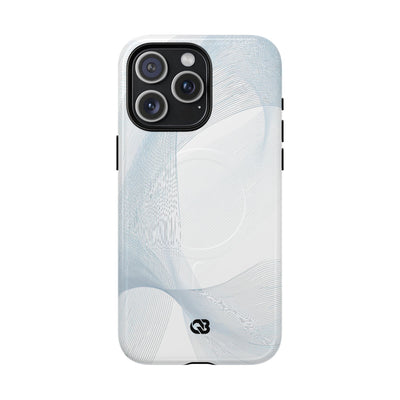 White Tough 2.0 Magsafe Phone Case for iPhone - Arctic Line Current