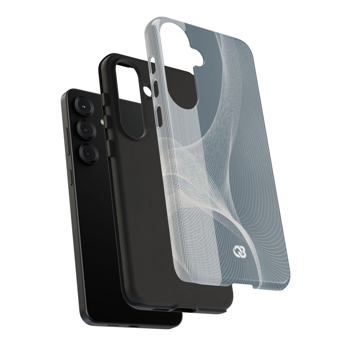 Slate Contour Drift · Tough Phone Case for Samsung · Grey