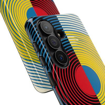 Blue Tough Phone Case for Samsung - Primary Circuit Orbit