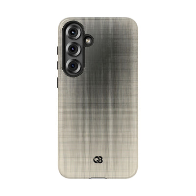 Beige Tough Phone Case for Samsung - Carbon Screen Grid