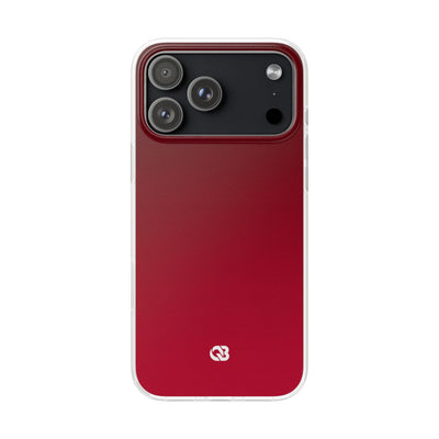 Red Lite Phone Case for iPhone - Crimson Velvet Fade