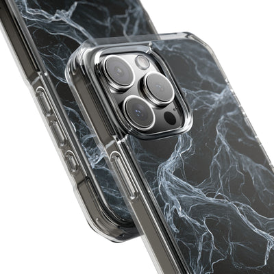 Arctic Gossamer · Clear Impact Magnetic Phone Case for iPhone · Black