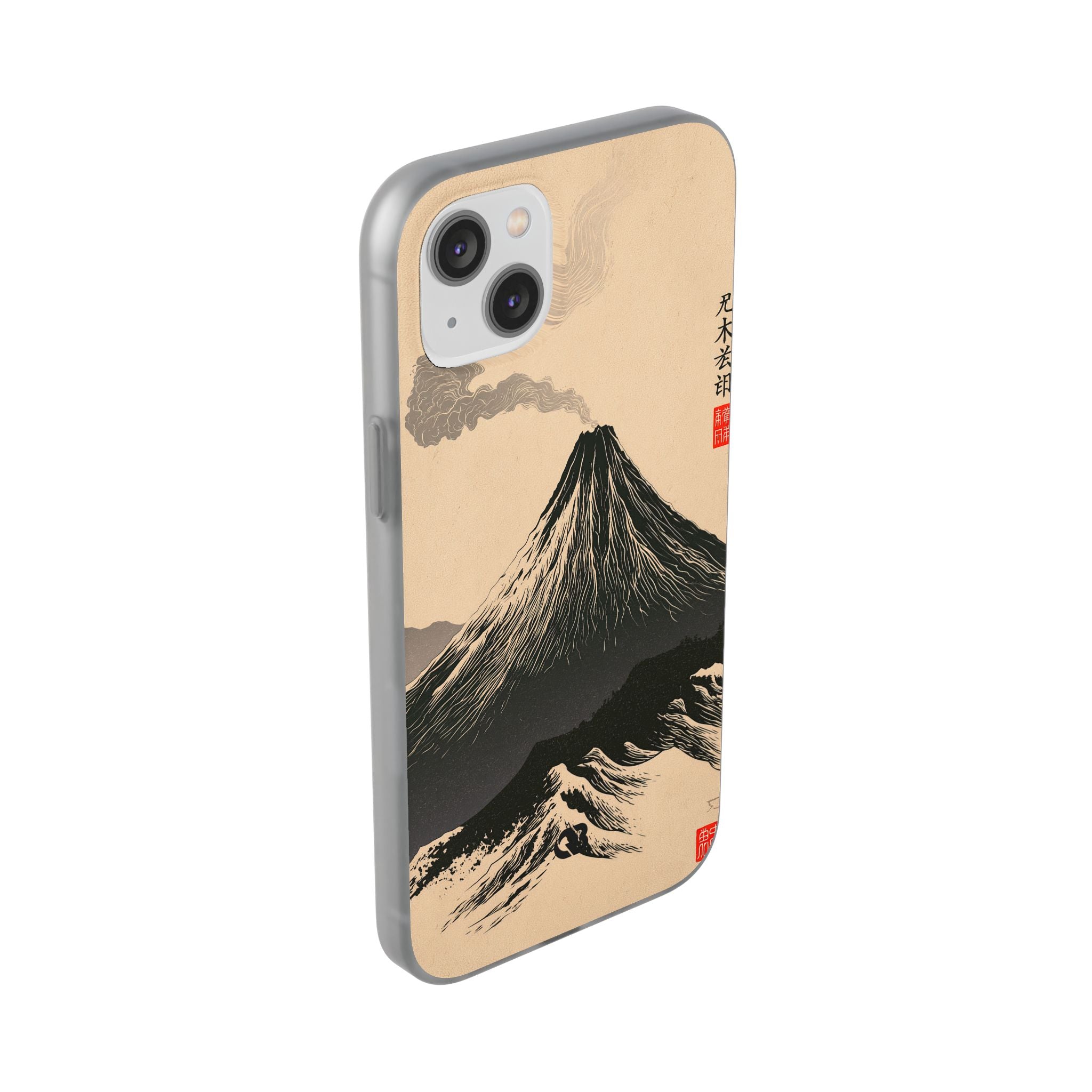 Beige Lite Phone Case for iPhone - Obsidian Ink Summit
