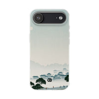 Blue Lite Phone Case for iPhone - Mist Valley Pagoda