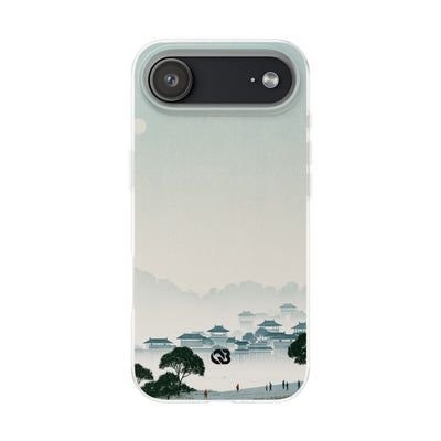 Blue Lite Phone Case for iPhone - Mist Valley Pagoda