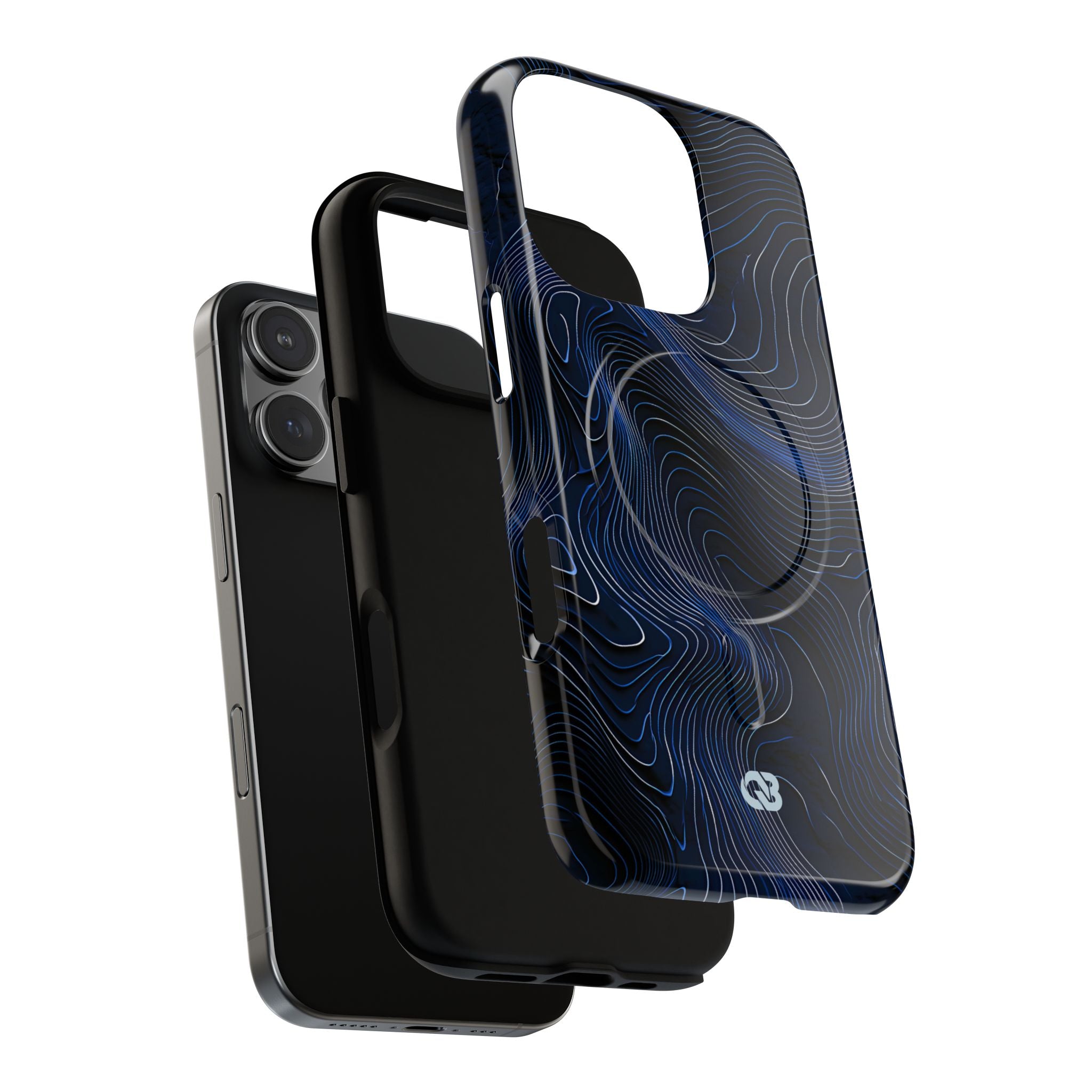 Blue Tough 2.0 Magsafe Phone Case for iPhone - Cobalt Contour Ridge