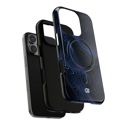 Blue Tough 2.0 Magsafe Phone Case for iPhone - Cobalt Contour Ridge