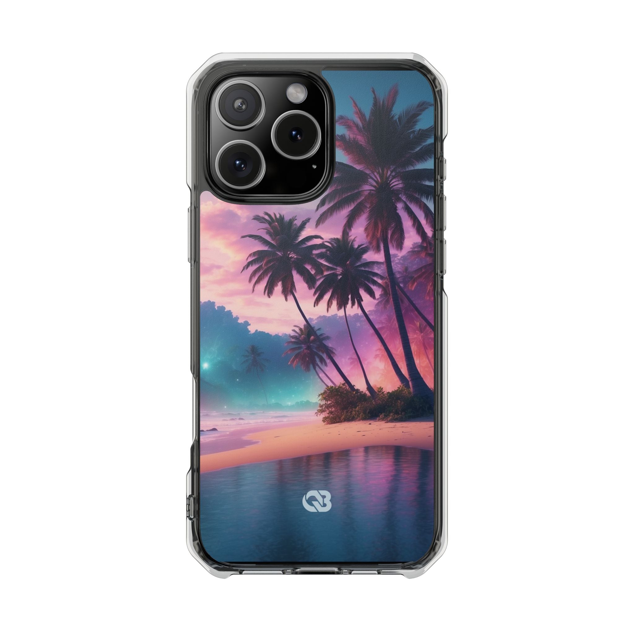 Neon Shore Palms · Impact etui na telefon dla iPhone · Magsafe