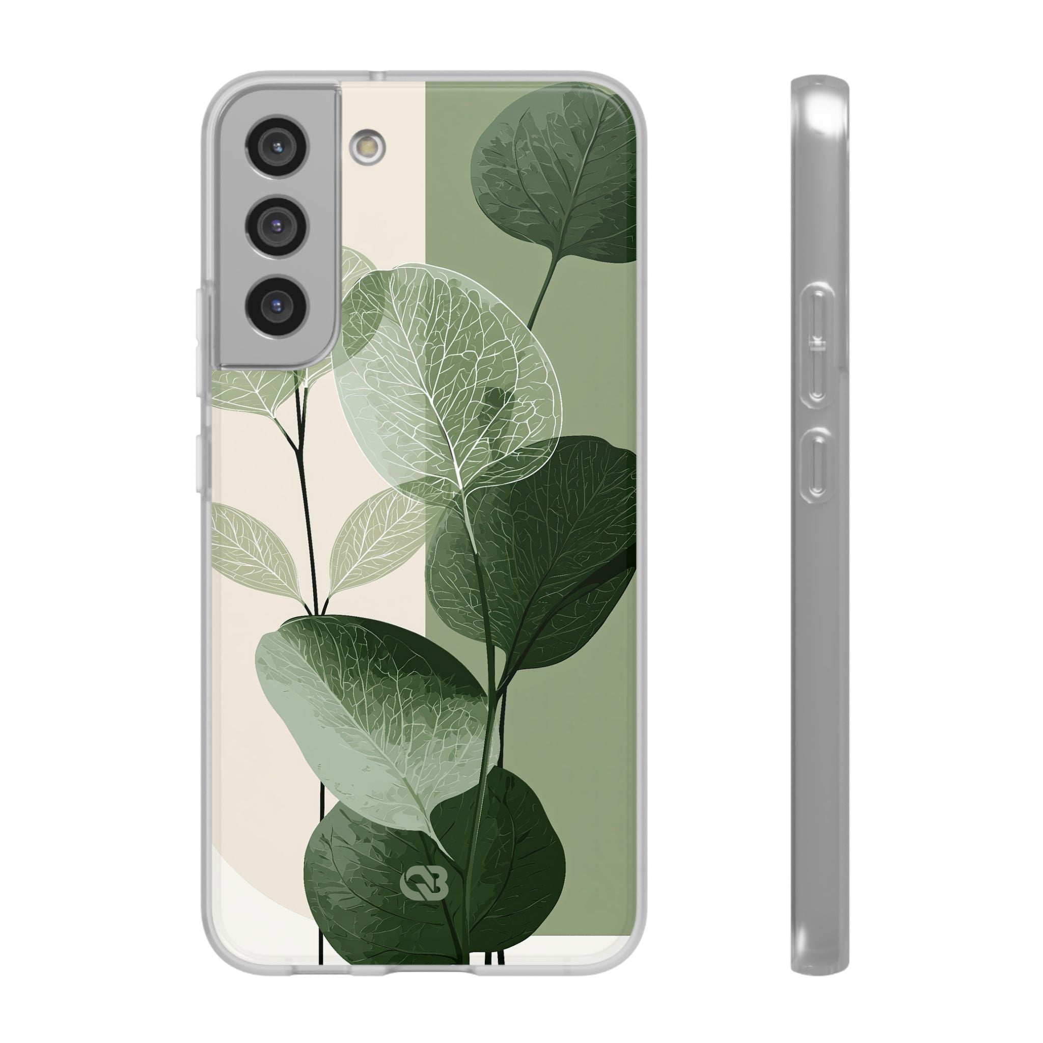 Green Lite Phone Case for Samsung - Sage Leaf Skeletals