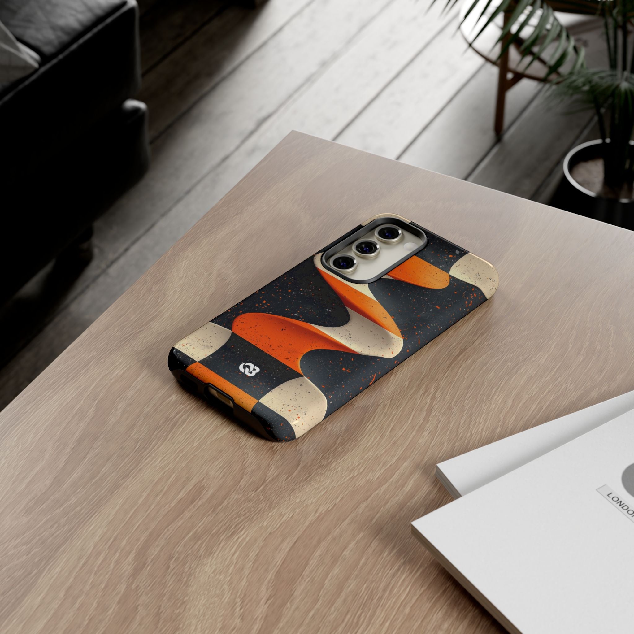 Orange Grit Twist · Tough Phone Case for Samsung