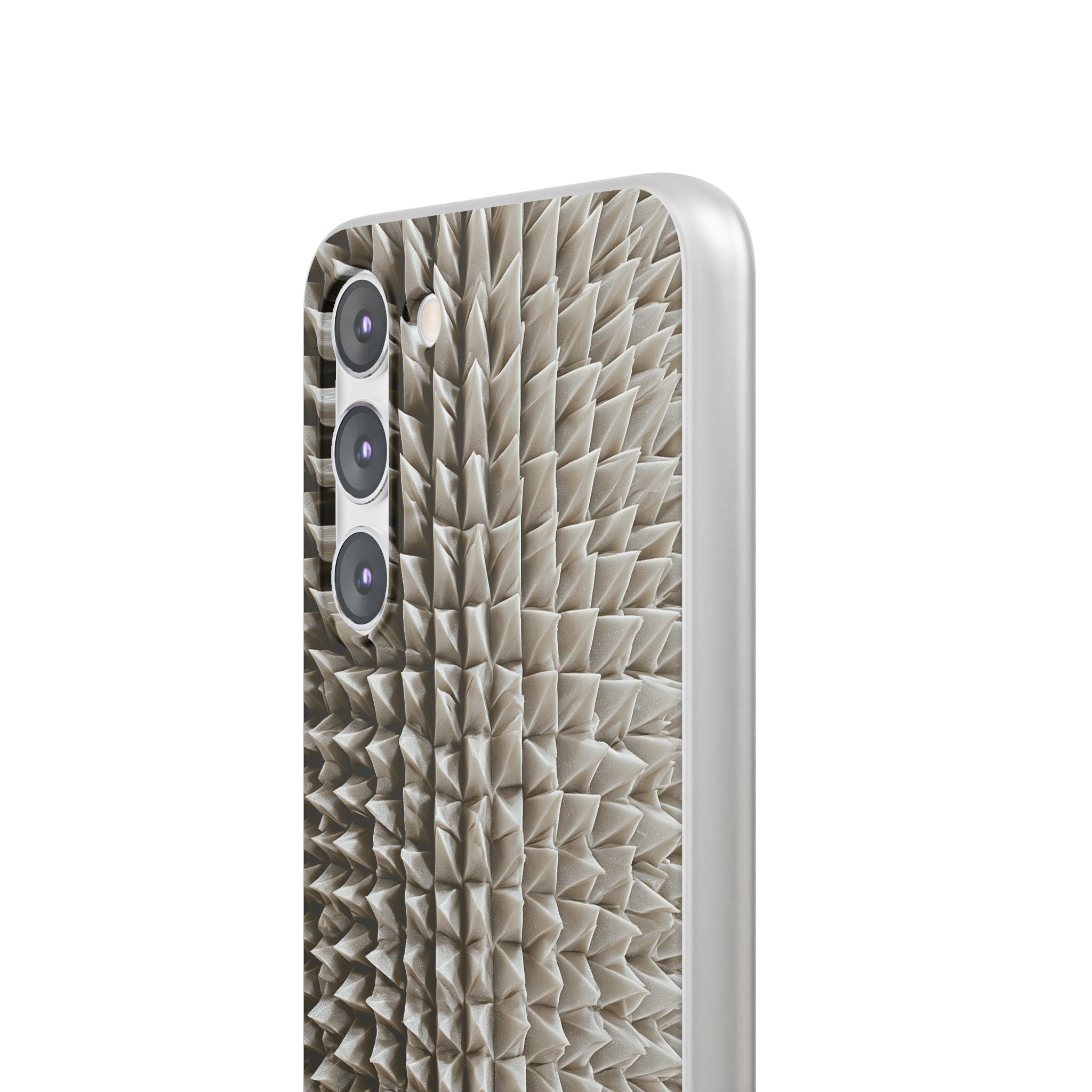 Beige Lite Phone Case for Samsung - Bone Spiked Grid