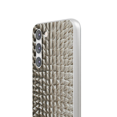 Beige Lite Phone Case for Samsung - Bone Spiked Grid