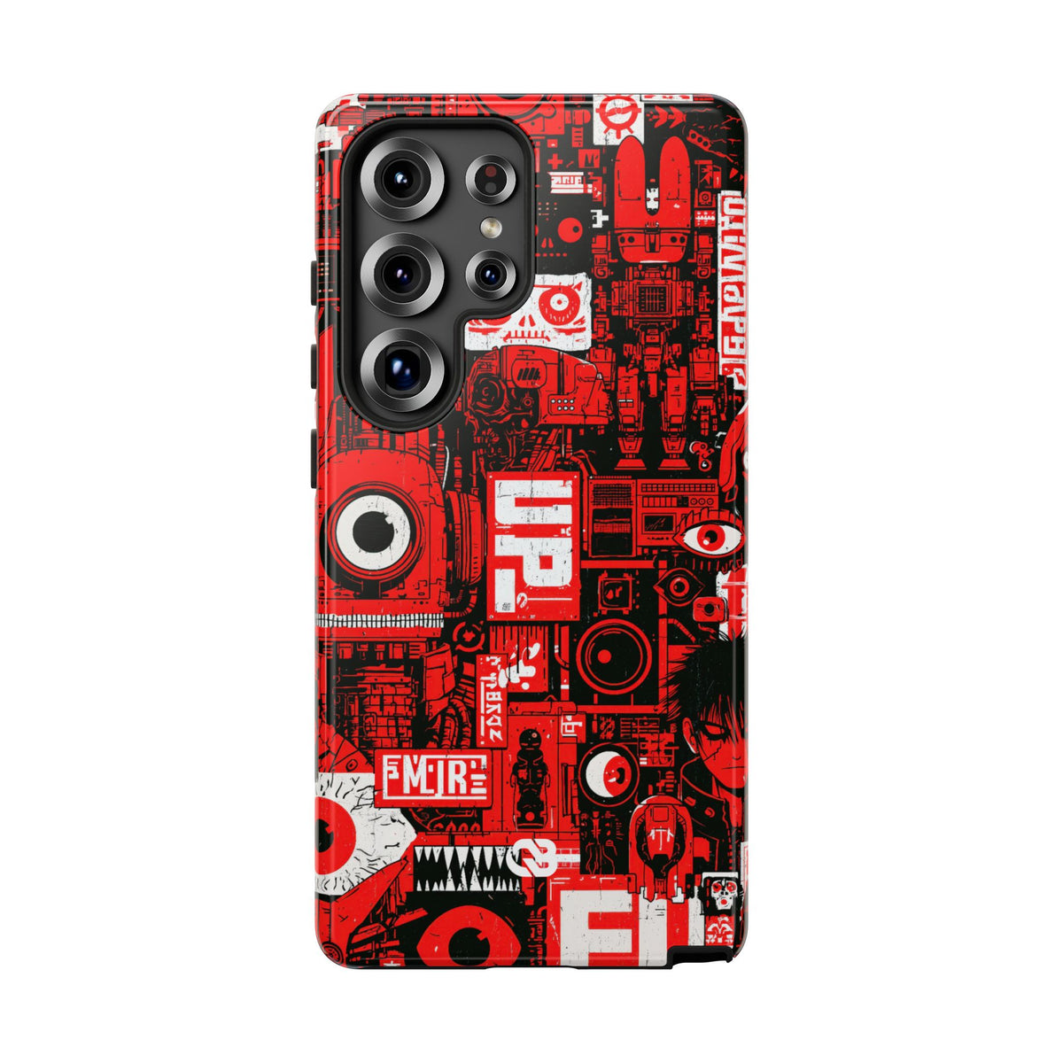 Neo Mecha Collage · Tough Phone Case for Samsung · Red