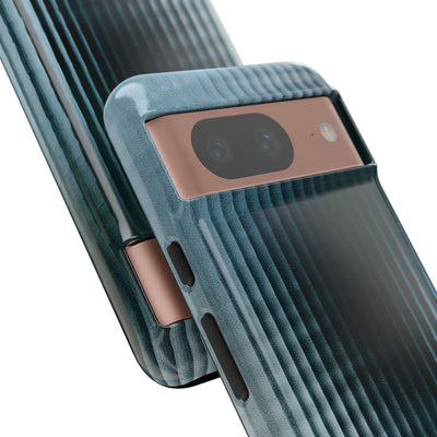 Blue Tough Phone Case for Google Pixel - Glacial Reeded Glass