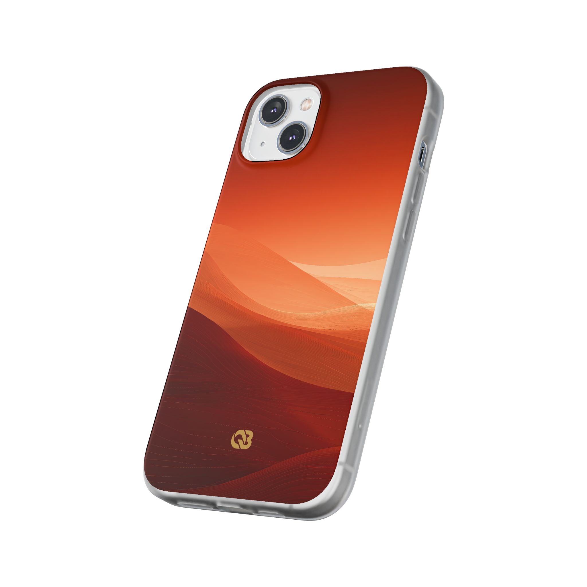 Orange Lite Phone Case for iPhone - Crimson Dune Gradient