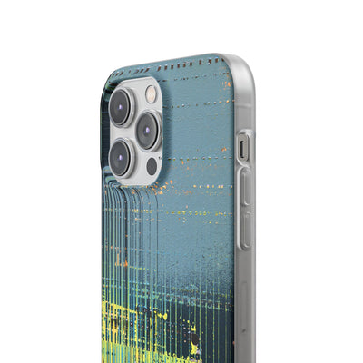 Acid Raster Circuit · Lite Phone Case for iPhone ·  Teal