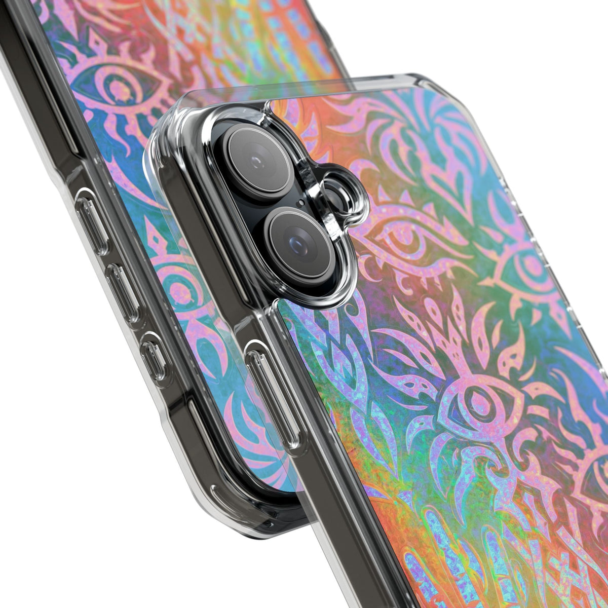 Chromatic Mystic Sigil · Clear Impact Magnetic Phone Case for iPhone · Blue