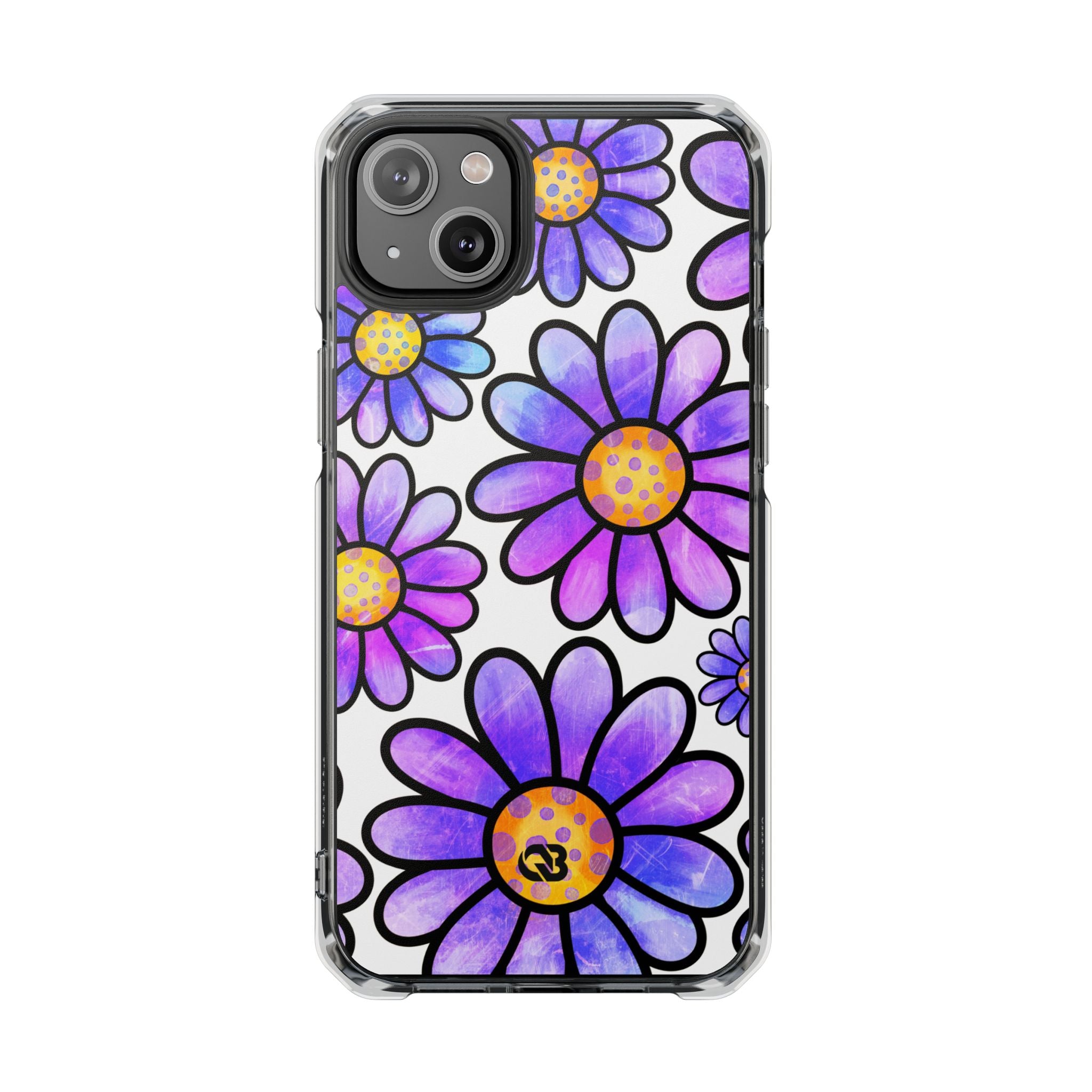 Violet Grunge Bloom · Impact Phone Case for iPhone · Magsafe
