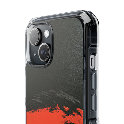 Crimson Raptor Noir · Clear Impact Magnetic Phone Case for iPhone ·  Black