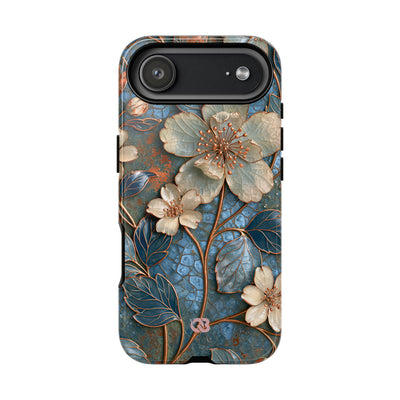 Gilded Blossom Reverie · Tough Phone Case for iPhone · Teal