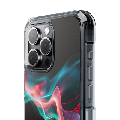 Digital Frequency · Clear Impact Magnetic Phone Case for iPhone · Black