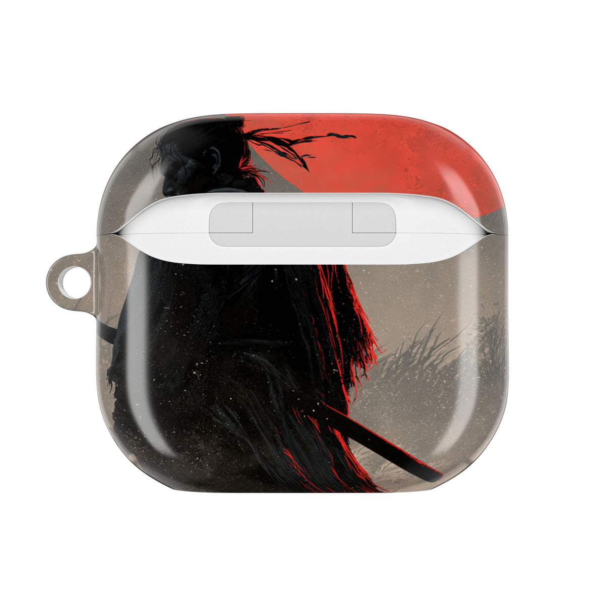 Crimson Moon Ronin · Hard Case for AirPods & AirPods Pro · Black