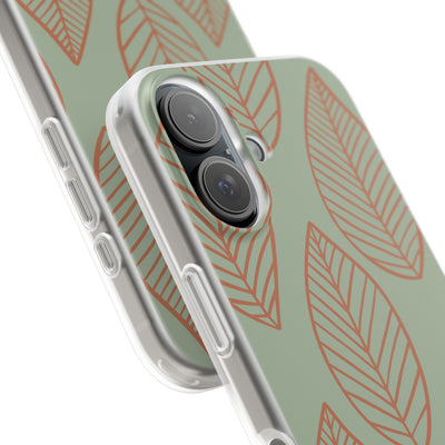Sage Earth Leaves · Soft Phone Case for iPhone