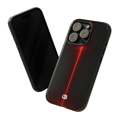 Red Tough Phone Case for iPhone - Crimson Flare Vector