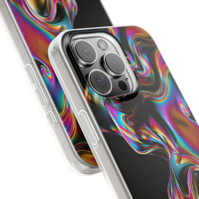 Purple Lite Phone Case for iPhone - Liquid Neon Chrome