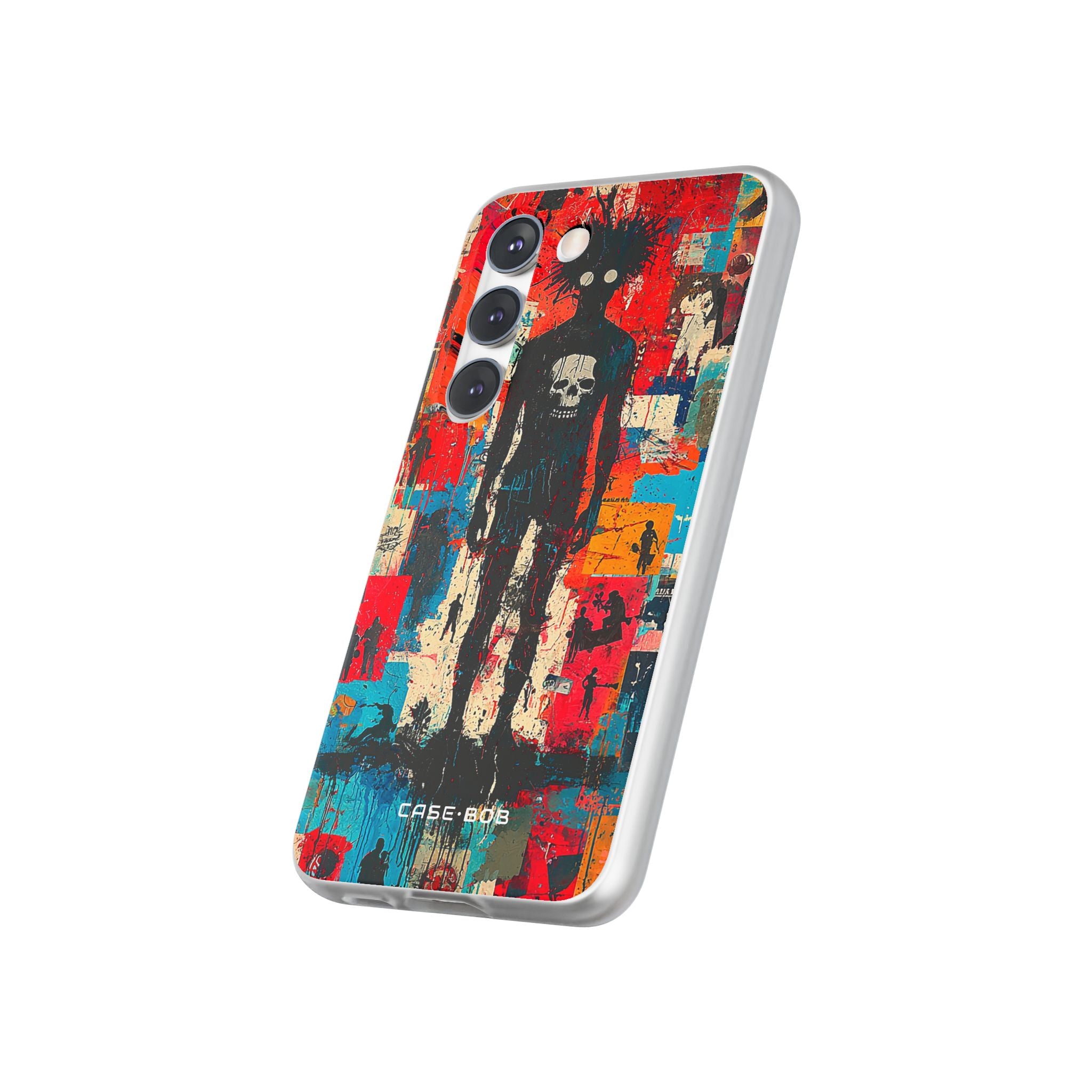 Spiky Skull Silhouette Samsung S23 Skal - Mjukt