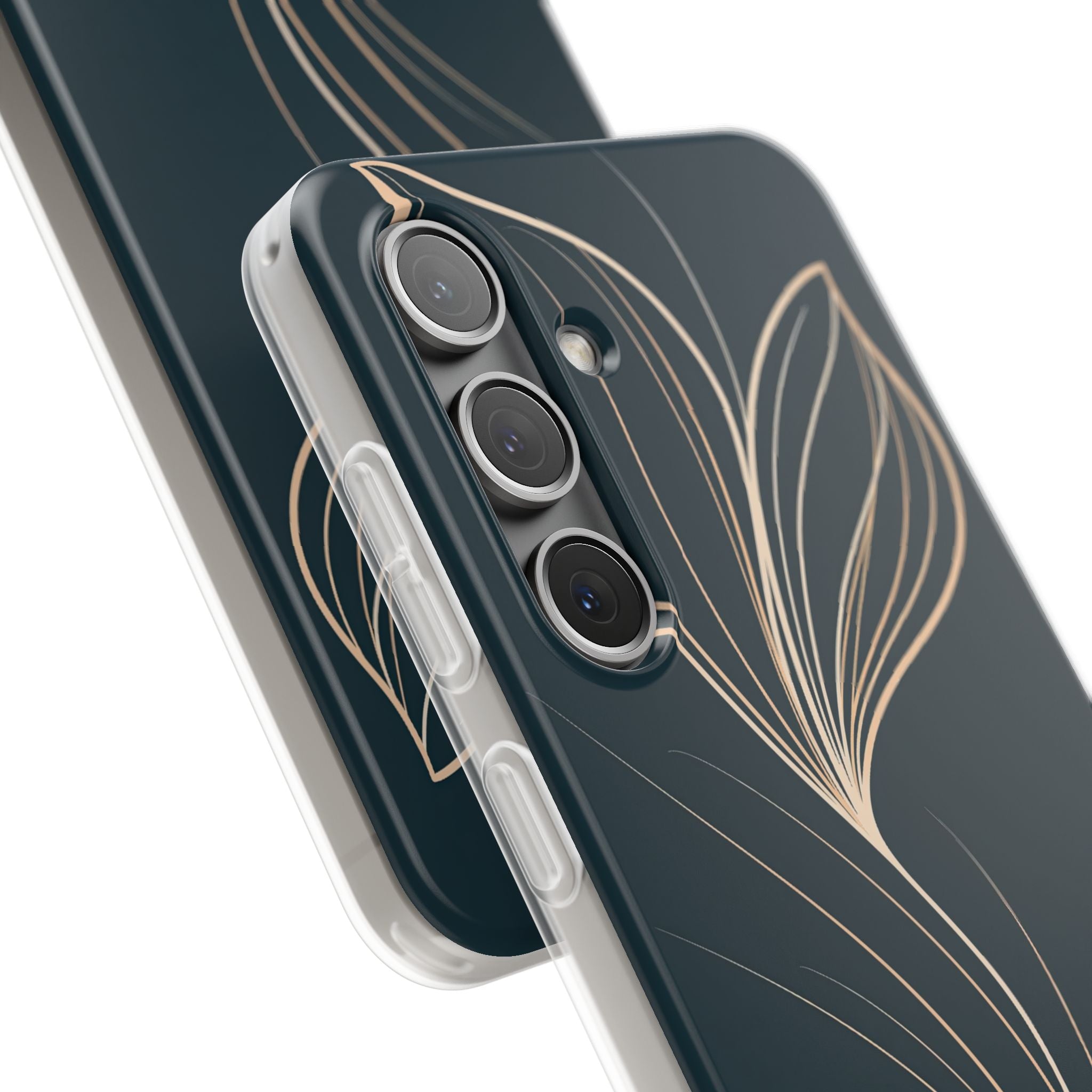 Teal Lite Phone Case for Samsung - Sandstone Silk Flora