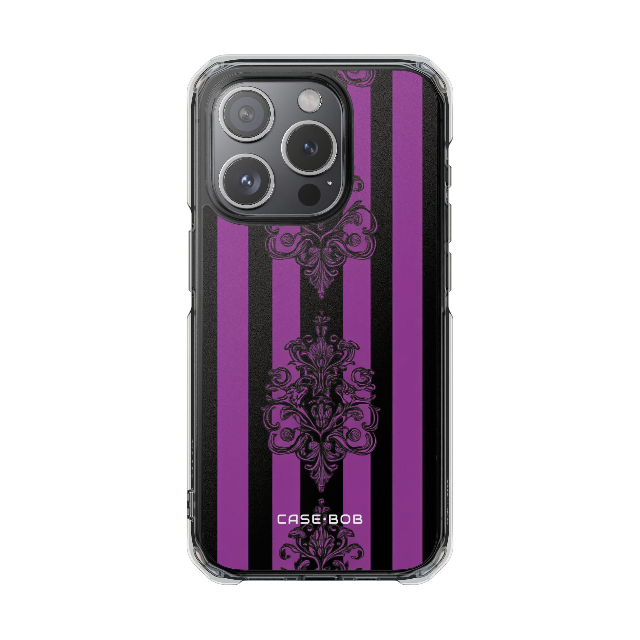 Damask Elegance Purple iPhone 15 Pro Case - Impact