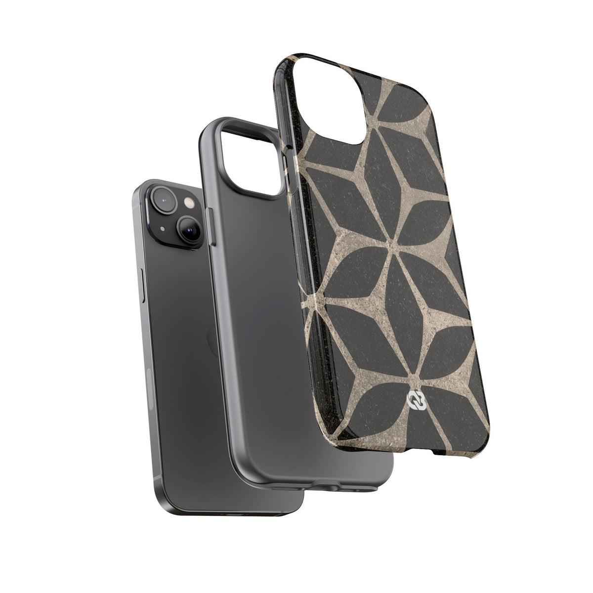 Concrete Mosaic Star · Tough Phone Case for iPhone · Black