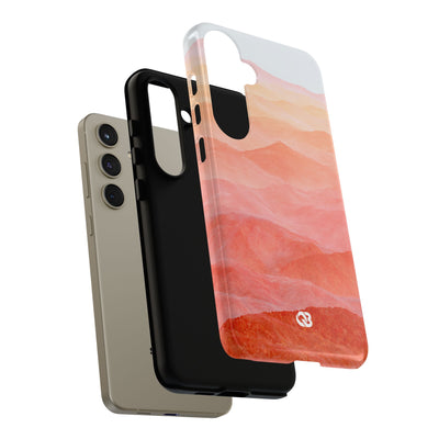 Alpenglow Ridge Vista · Tough Phone Case for Samsung · Orange