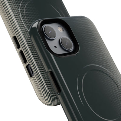 Grey Tough 2.0 Magsafe Phone Case for iPhone - Charcoal Tech Grid