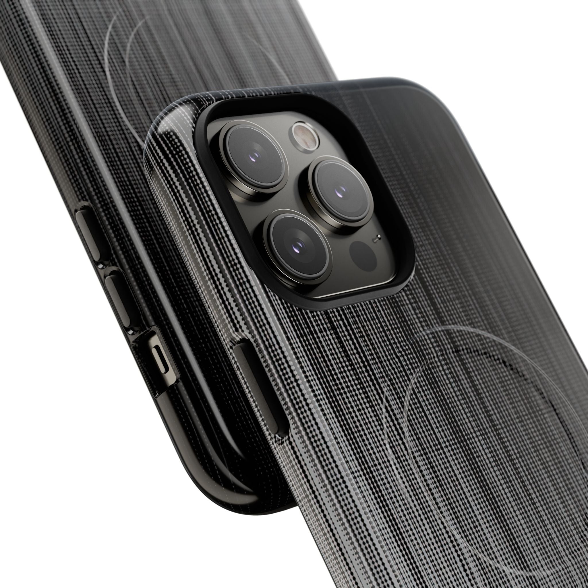 Grey Tough 2.0 Magsafe Phone Case for iPhone - Static Vertical Dither