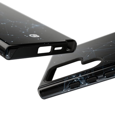 Black Tough Phone Case for Samsung - Arctic Neural Mesh