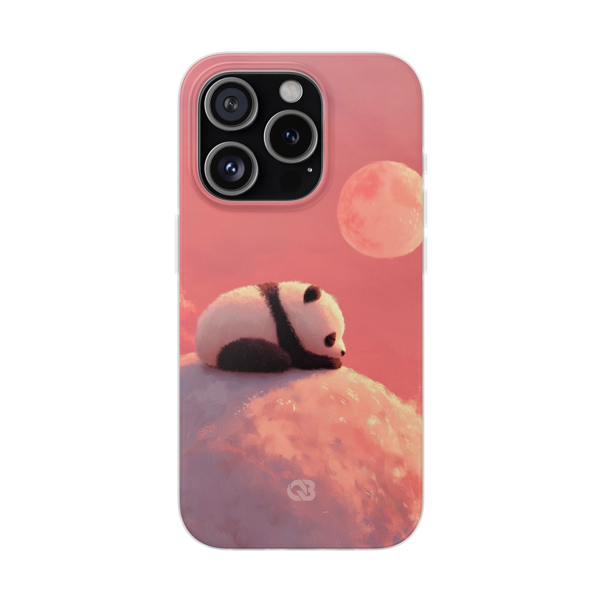 Rose Moon Panda · Soft Phone Case for iPhone