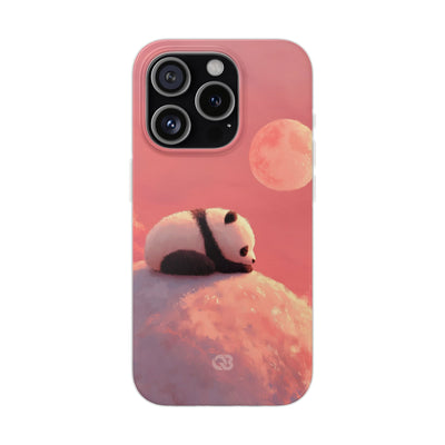 Rose Moon Panda · Soft Phone Case for iPhone