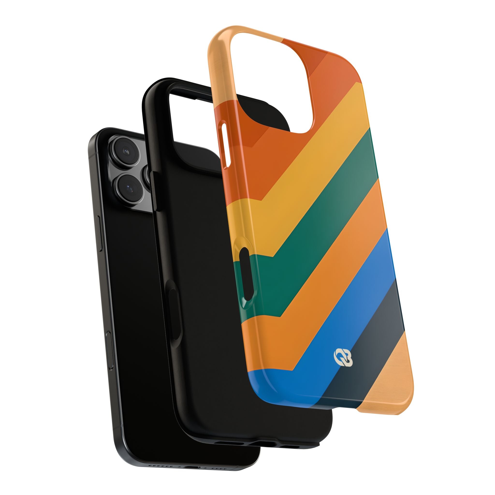 Retro Ridge Lines · Tough Hoesje voor iPhone