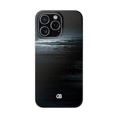 Black Lite Phone Case for iPhone - Frozen Signal Glitch