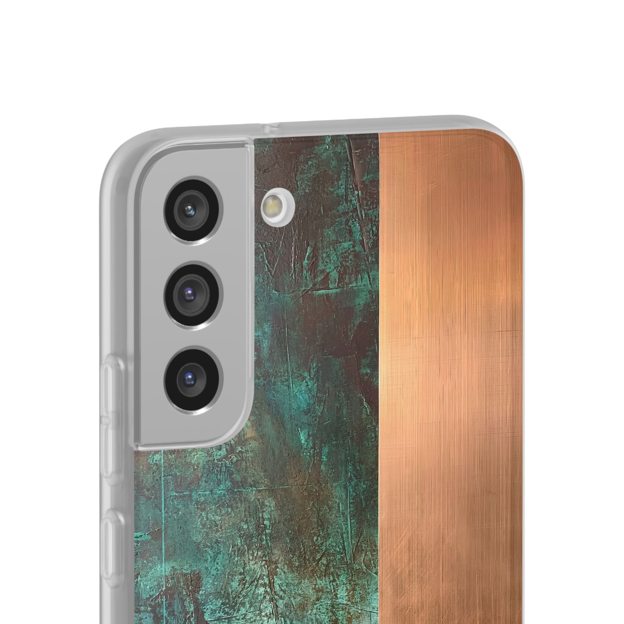 Teal Lite Phone Case for Samsung - Verdigris Copper Slab